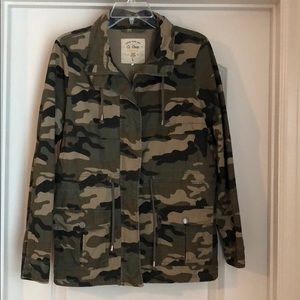 Ci Sono Adjustable Camouflage Utility Jacket